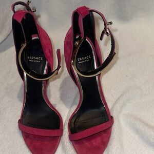 Versace Fuchsia Heeled Sandals